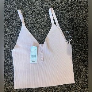 Pink sweater tank top